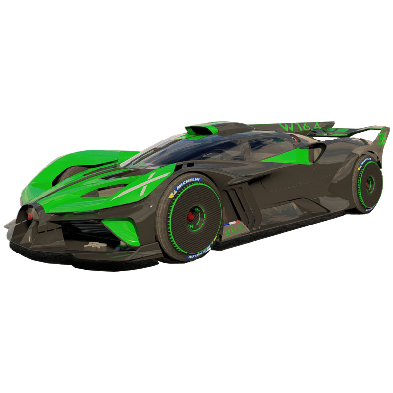 Bugatti Bolide 2024 Model 3D .c4d .max .obj .3ds .fbx .stl .blend 