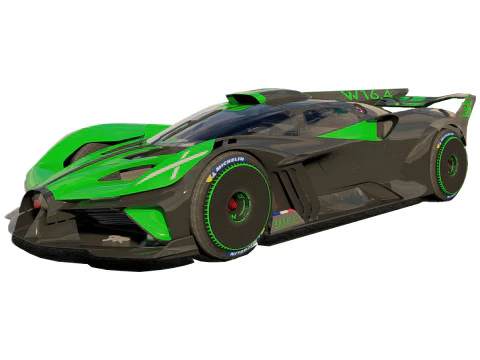 ブガッティ ボリード 2024 3Dモデル