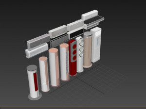 Air Conditioners Collection 3Dモデル