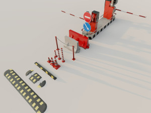 Street Elements 3D Model