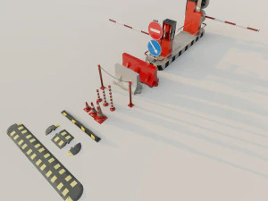 Elementos de la calle Modelo 3D