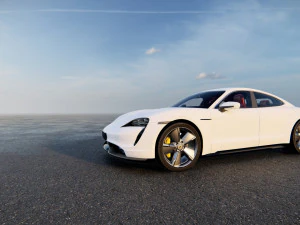 Porsche Taycan Turbo S 2023 3D Model