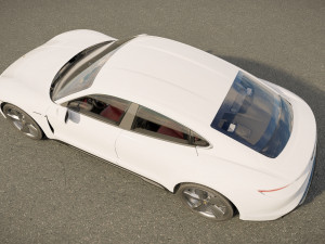 Porsche Taycan Turbo S 2023 3D Model