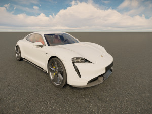 Porsche Taycan Turbo S 2023 3D Model