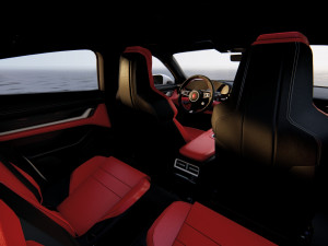 Porsche Taycan Turbo S 2023 3D Model