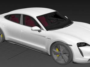 Porsche Taycan Turbo S 2023 3D Model