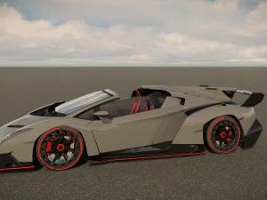 Veneno Roadster 3D Model