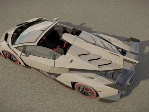 Veneno Roadster 3D Model
