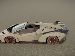 Veneno Roadster 3D Model