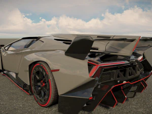 Veneno Roadster 3D Model