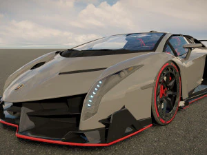Veneno Roadster 3D Model