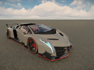 Veneno Roadster 3D Model