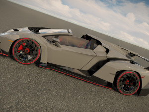 Veneno Roadster 3D 模型