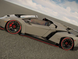 Veneno Roadster 3D Model