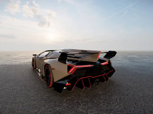 Veneno Roadster 3D Model
