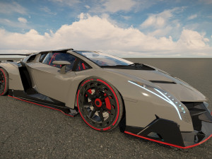 Veneno Roadster 3D 模型