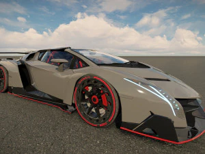 Veneno Roadster 3D Model