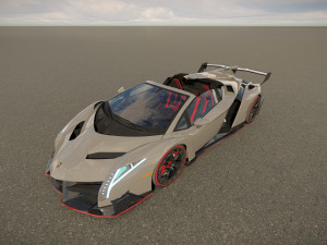 Veneno Roadster 3D 模型