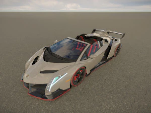 Veneno Roadster 3D Model