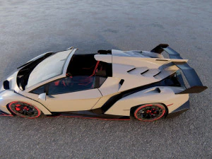 Veneno Roadster 3D Model