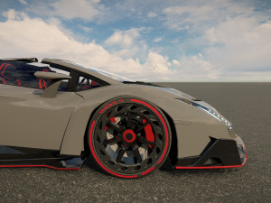 Veneno Roadster 3D 模型