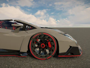 Veneno Roadster 3D Model
