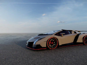 Veneno Roadster 3D Model