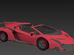 Veneno Roadster 3D 模型