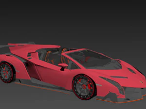Veneno Roadster 3D Model