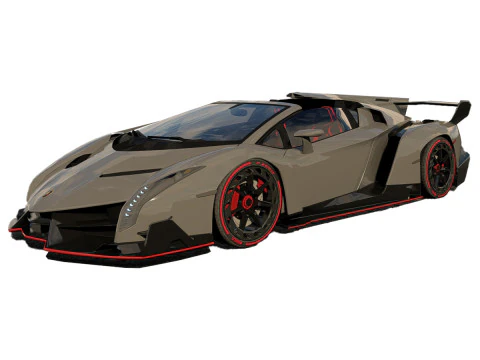 Veneno Roadster 3D Model