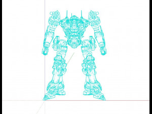 3D Transformer robot Modèle 3D