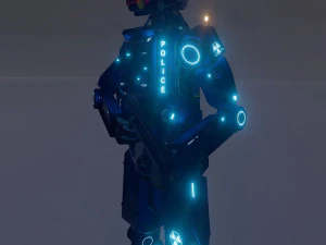 Male Cyborg 3D Model