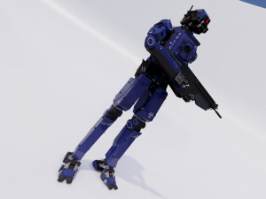 Male Cyborg 3D Modell