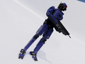 Male Cyborg 3D Model