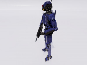 Male Cyborg 3D Modell