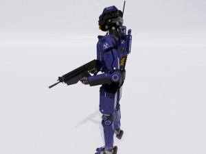 Male Cyborg 3D Modell