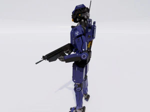 Male Cyborg 3D Model