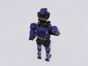 Male Cyborg 3D Modell