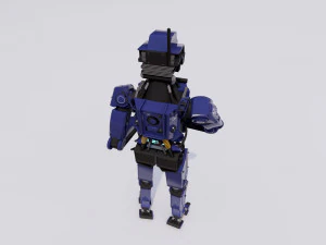 Male Cyborg 3D Model