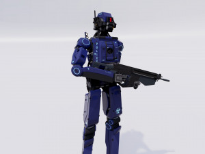 Male Cyborg 3D Modell