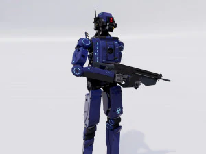 Male Cyborg 3D Model