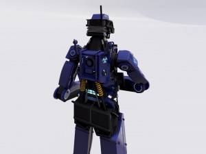 Male Cyborg 3D Modell