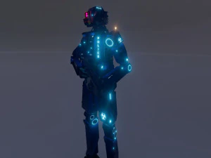 Male Cyborg 3D Model