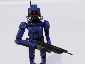 Male Cyborg 3D Modell