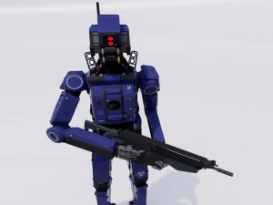 Male Cyborg 3D Model