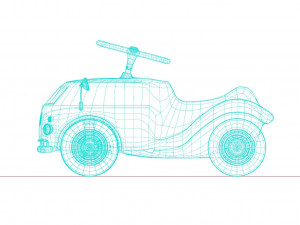 Volkswagen Toy Car 3D Model