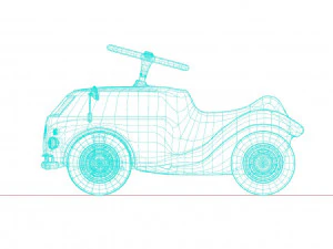 Volkswagen Toy Car 3D Model