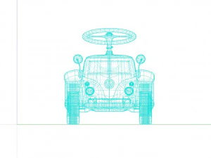 Volkswagen Toy Car 3D Model