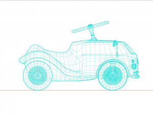Volkswagen Toy Car 3D Model