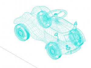 Volkswagen Toy Car 3D Model